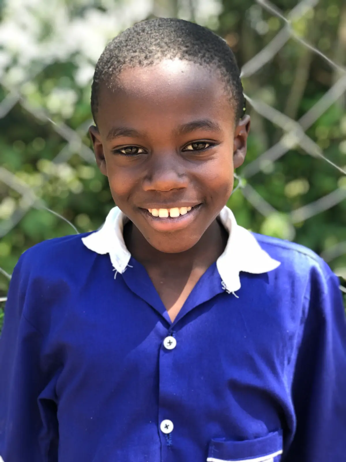 A close-up portrait of a child